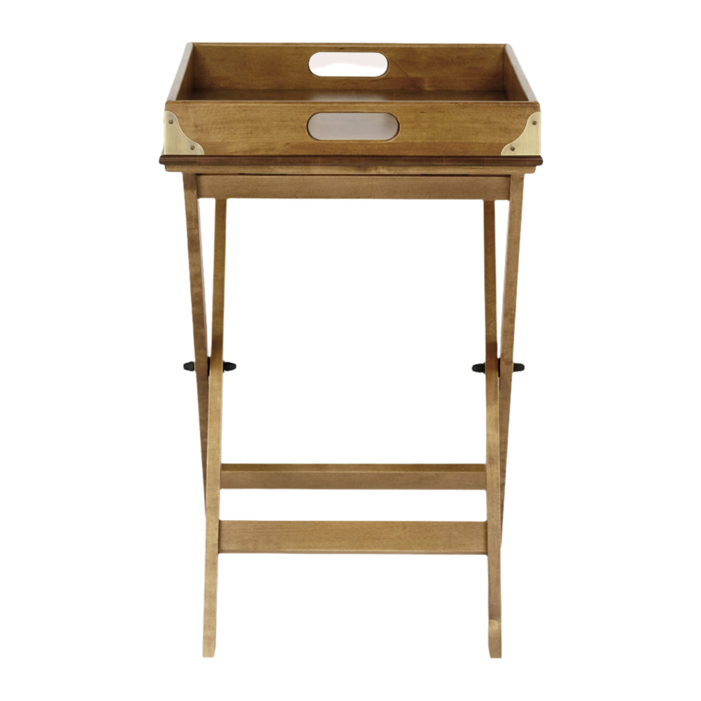 LAURA ASHLEY Balmoral Honey Butler’s Tray in Birch, 52 x 43 cm