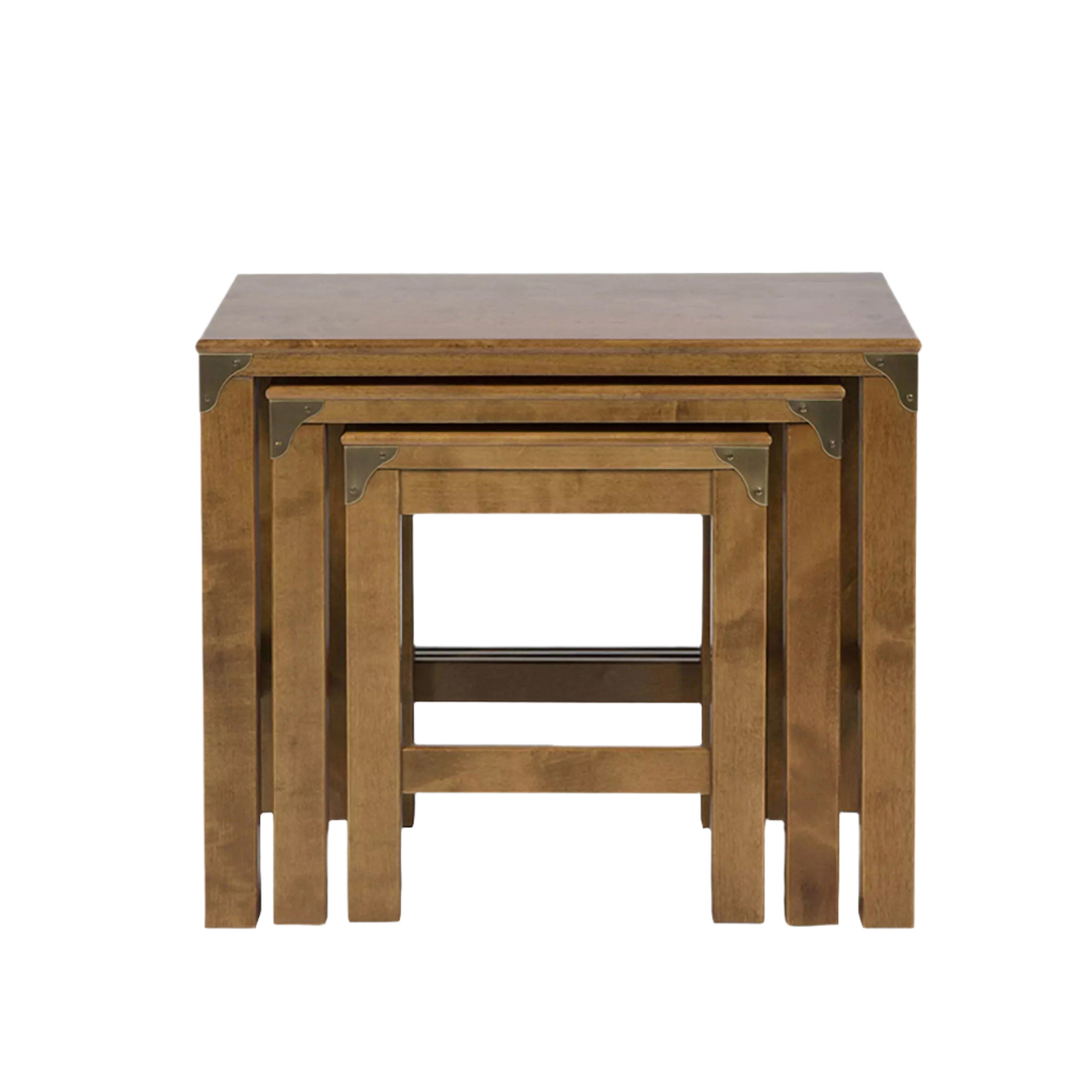LAURA ASHLEY Balmoral Nest of 3 Tables, Honey, in Birch