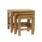 LAURA ASHLEY Balmoral Nest of 3 Tables, Honey, in Birch