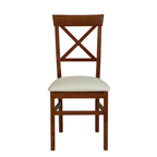 LAURA ASHLEY Balmoral Pair of Dark Chestnut Dining Chairs in Birch