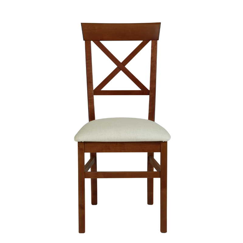 LAURA ASHLEY Balmoral Pair of Dark Chestnut Dining Chairs in Birch