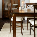 LAURA ASHLEY Balmoral Pair of Dark Chestnut Dining Chairs in Birch