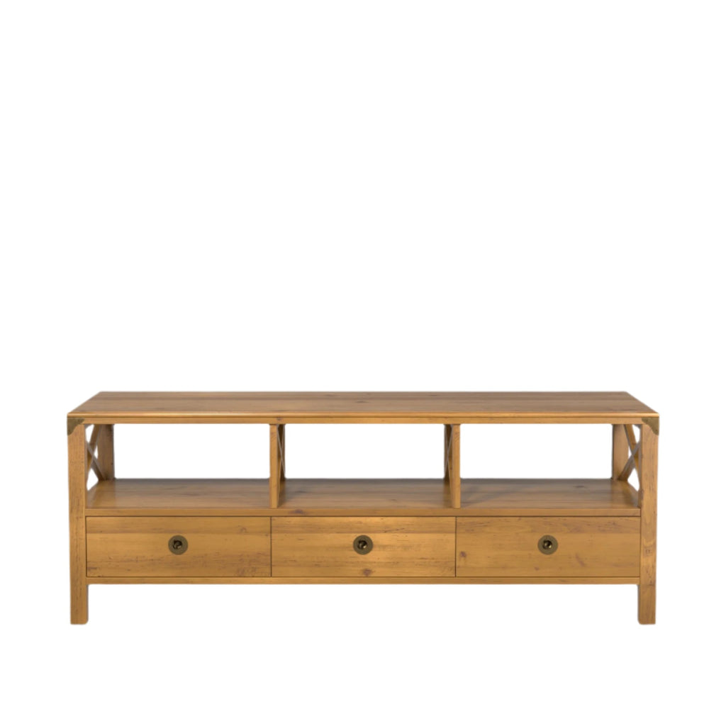 LAURA ASHLEY Balmoral Wide Honey TV Unit in Birch