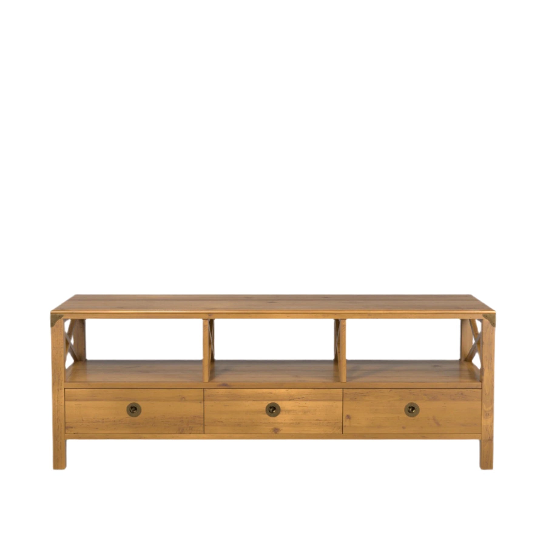 LAURA ASHLEY Balmoral Wide Honey TV Unit in Birch