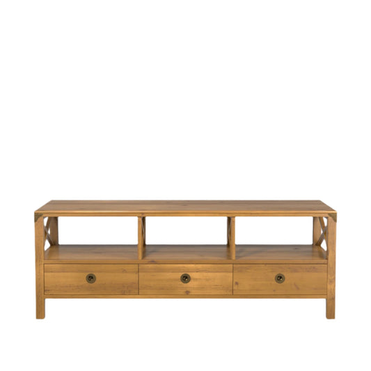 LAURA ASHLEY Balmoral Wide Honey TV Unit in Birch