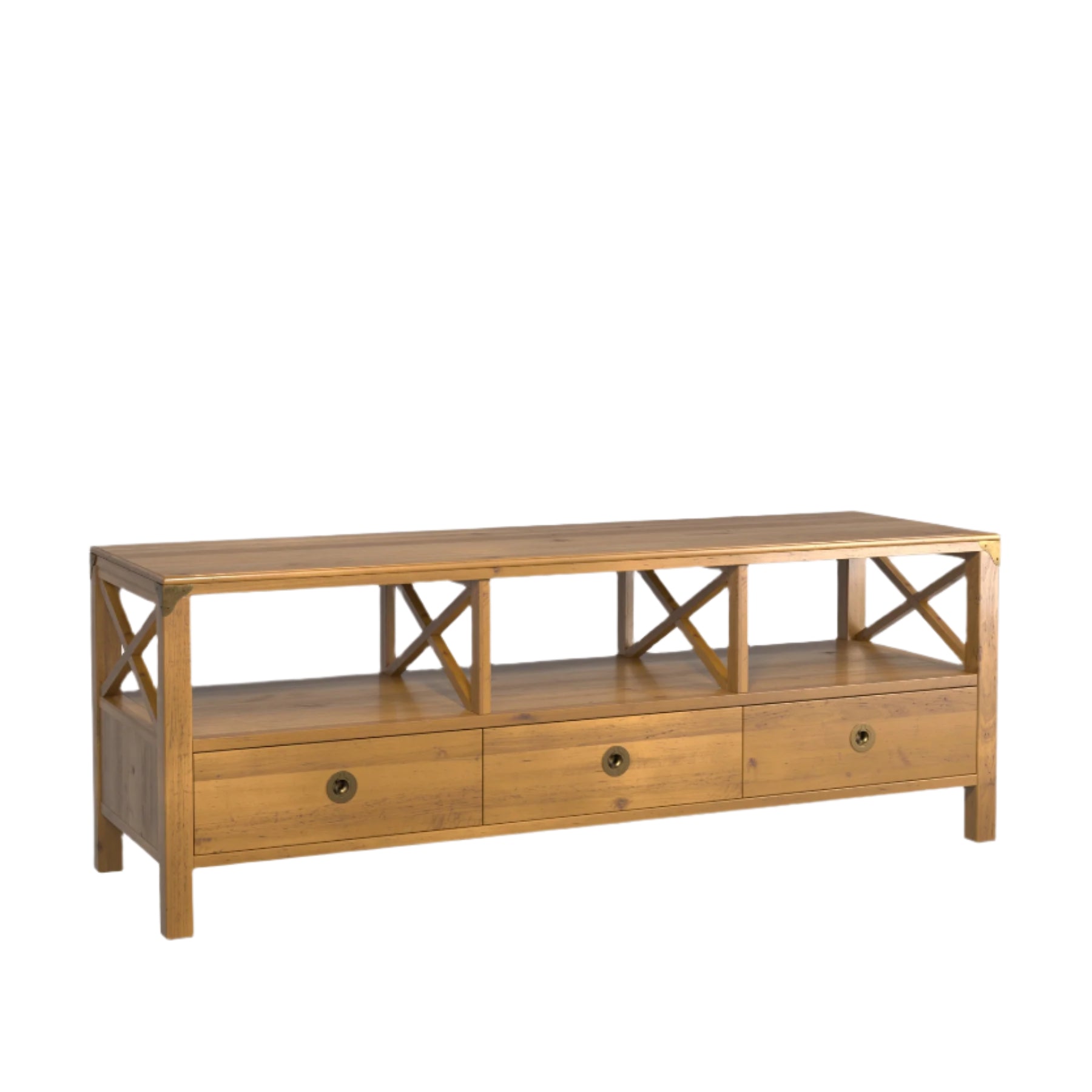 LAURA ASHLEY Balmoral Wide Honey TV Unit in Birch