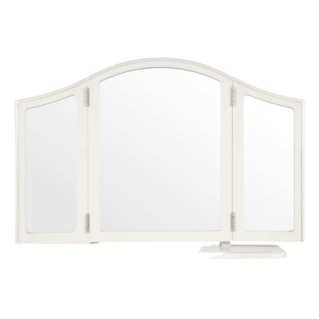 LAURA ASHLEY Clifton Dove Grey Dressing Table Mirror in Solid Wood, 80 x 57 x 17 cm