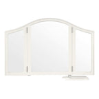 LAURA ASHLEY Clifton Dove Grey Dressing Table Mirror in Solid Wood, 80 x 57 x 17 cm