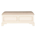 LAURA ASHLEY Clifton Solid Wood Blanket Box in Ivory 1