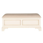 LAURA ASHLEY Clifton Solid Wood Blanket Box in Ivory 1