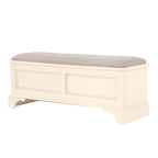 LAURA ASHLEY Clifton Solid Wood Blanket Box in Ivory 3