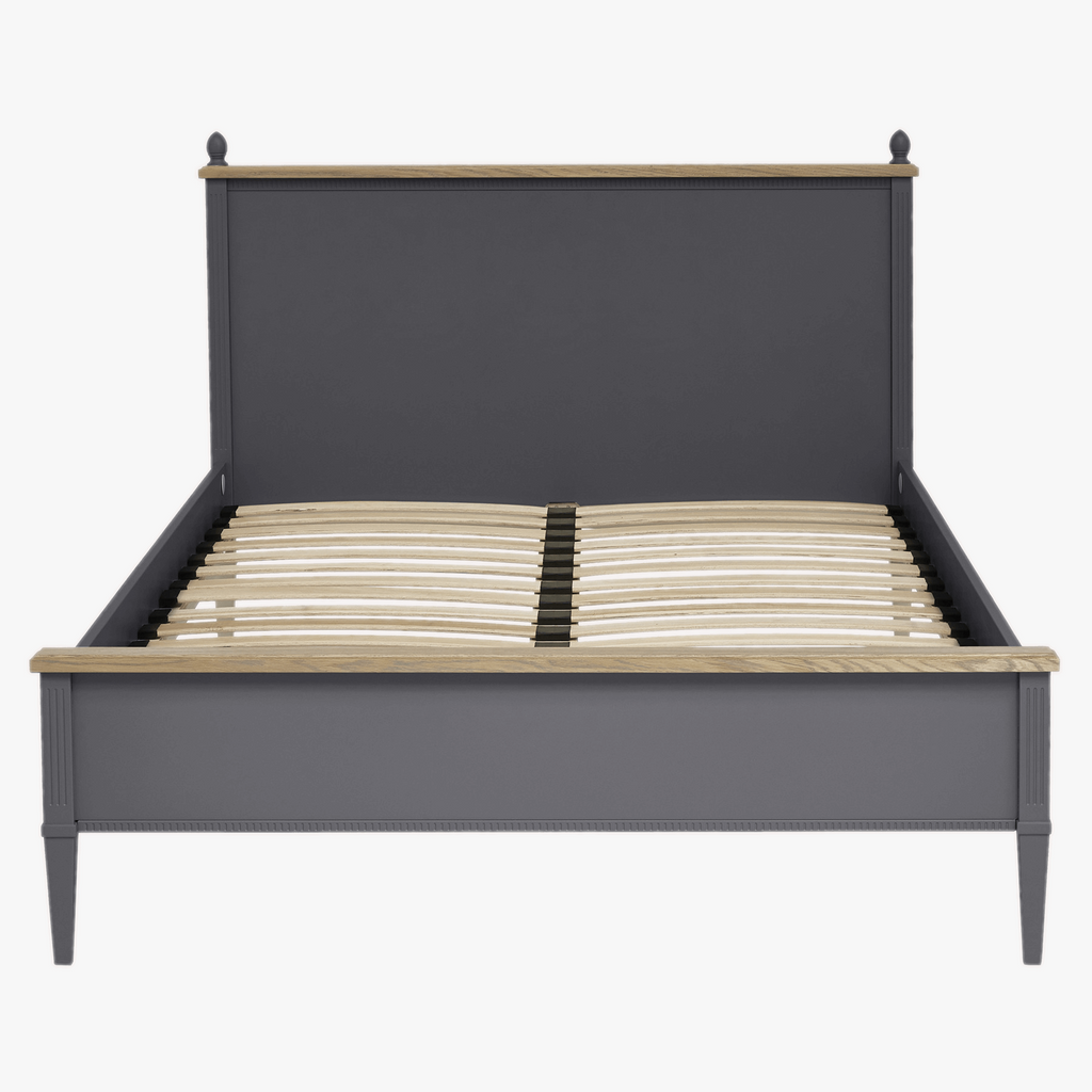 LAURA ASHLEY Eleanor | KING SIZE Bed Frame | Charcoal and Oak
