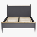 LAURA ASHLEY Eleanor | KING SIZE Bed Frame | Charcoal and Oak