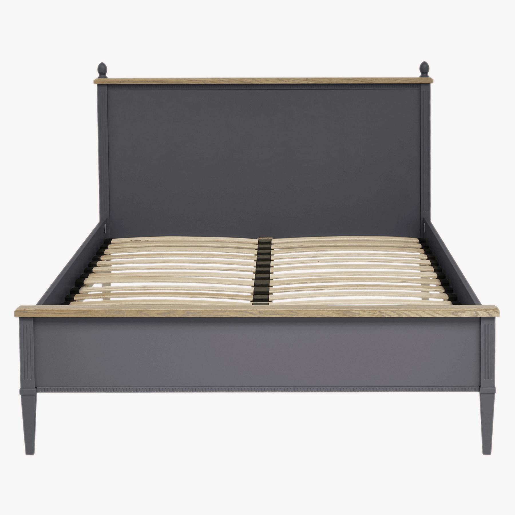 LAURA ASHLEY Eleanor | KING SIZE Bed Frame | Charcoal and Oak