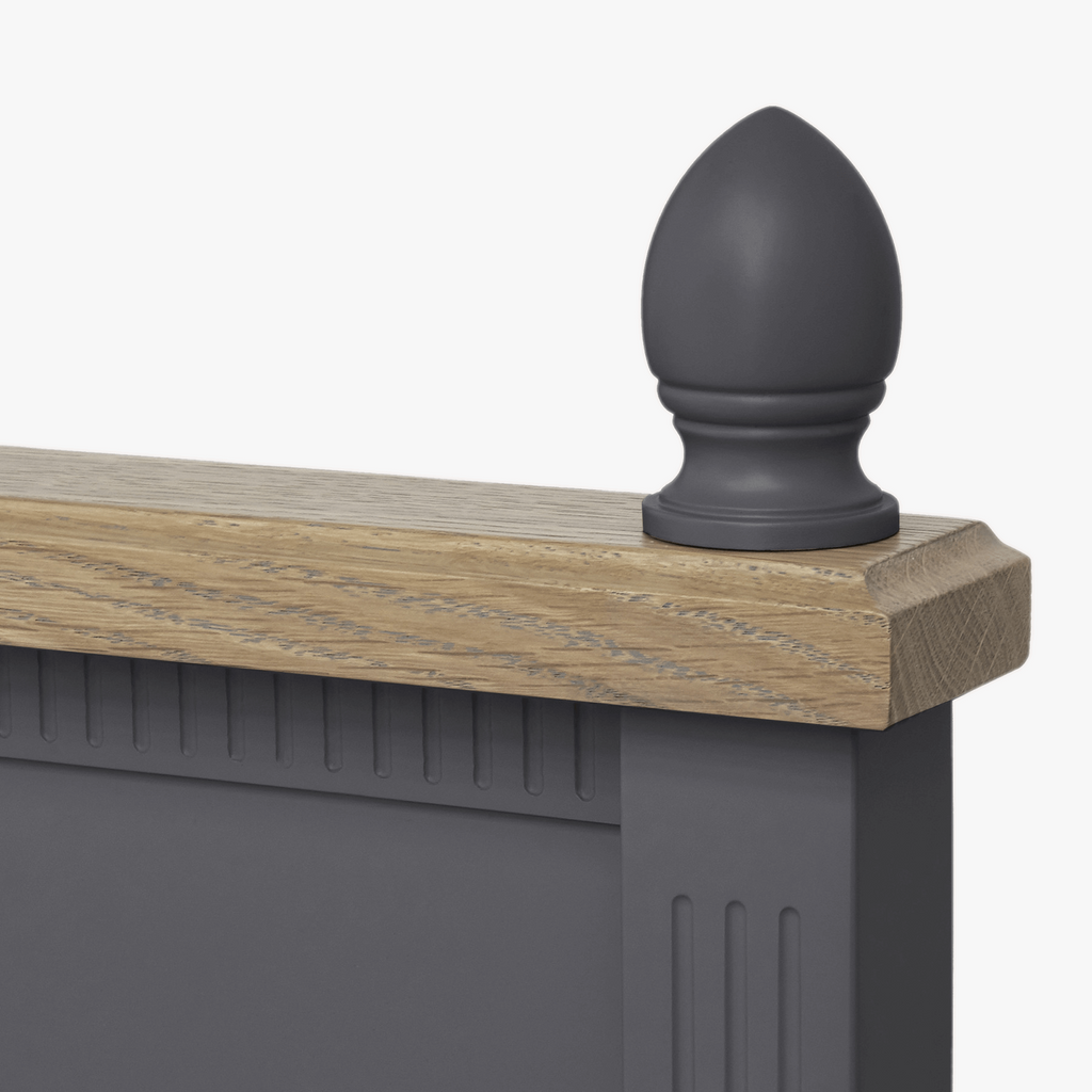 LAURA ASHLEY Eleanor | KING SIZE Bed Frame | Charcoal and Oak