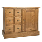 LAURA ASHLEY Garrat 1-Door 6-Drawer Sideboard, Honey, Solid Birch, 87 x 70 x 43 cm