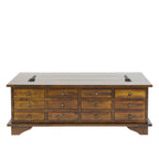 LAURA ASHLEY Garrat | 12-Drawer Coffee Table | Dark Chestnut | Birch