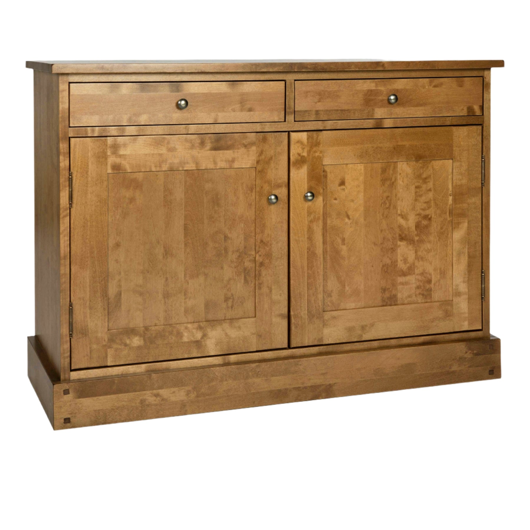 LAURA ASHLEY Garrat 2-Door 2-Drawer Honey Sideboard in Solid Birch