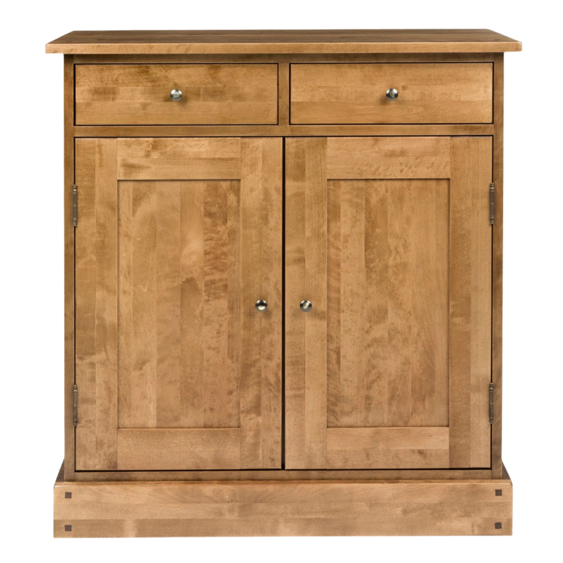 LAURA ASHLEY Garrat 2-Door 2-Drawer Narrow Sideboard, Honey, Solid Birch, 95 x 90 x 43 cm
