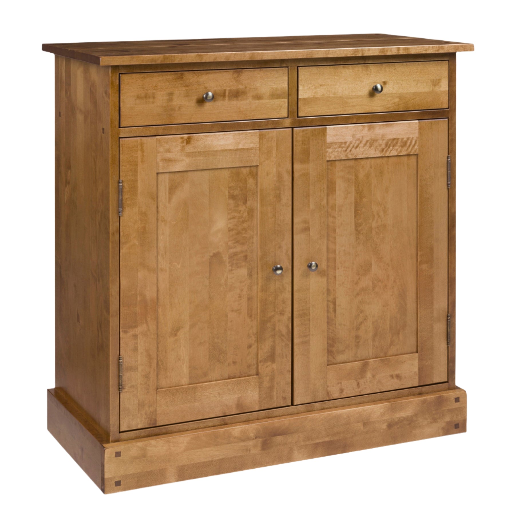 LAURA ASHLEY Garrat 2-Door 2-Drawer Narrow Sideboard, Honey, Solid Birch, 95 x 90 x 43 cm