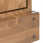LAURA ASHLEY Garrat 2-Door 2-Drawer Narrow Sideboard, Honey, Solid Birch, 95 x 90 x 43 cm