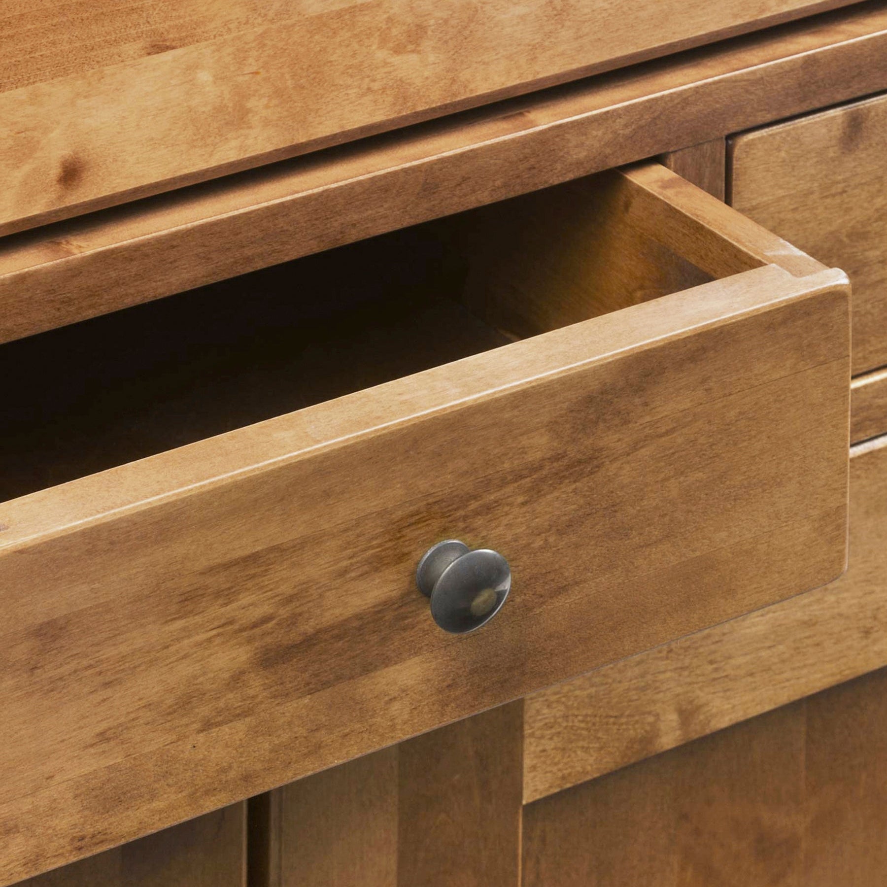 LAURA ASHLEY Garrat 2-Door 3-Drawer Honey Bureau in Solid Birch