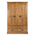 LAURA ASHLEY Garrat | 2-Door 4-Drawer Wardrobe | Honey | Birch