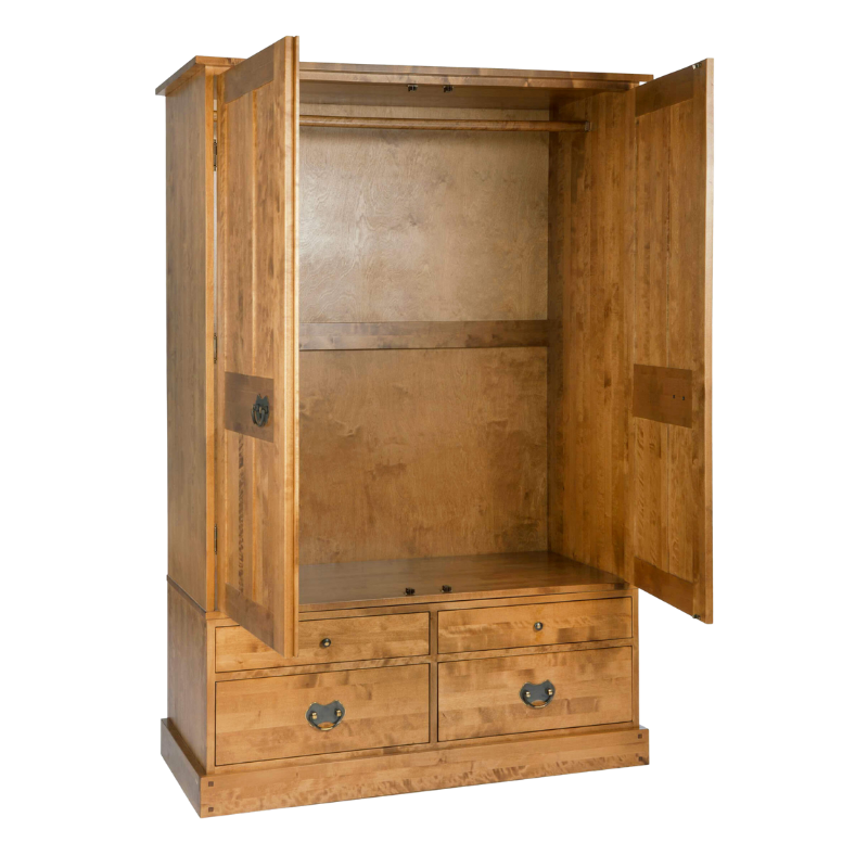 LAURA ASHLEY Garrat | 2-Door 4-Drawer Wardrobe | Honey | Birch