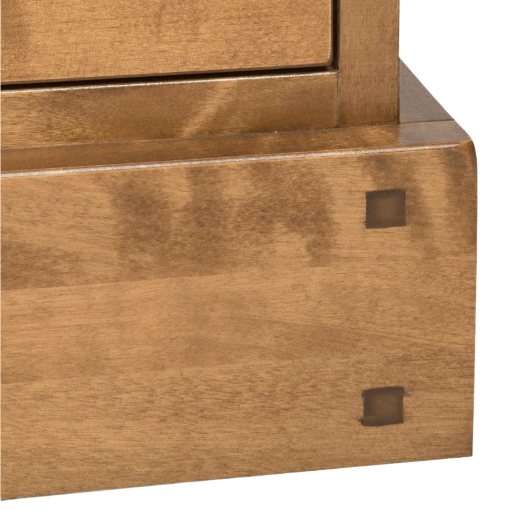 LAURA ASHLEY Garrat 2-Drawer Honey Corner TV Unit in Solid Birch