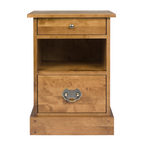 LAURA ASHLEY Garrat | 2-Drawer Side Table | Honey | Birch