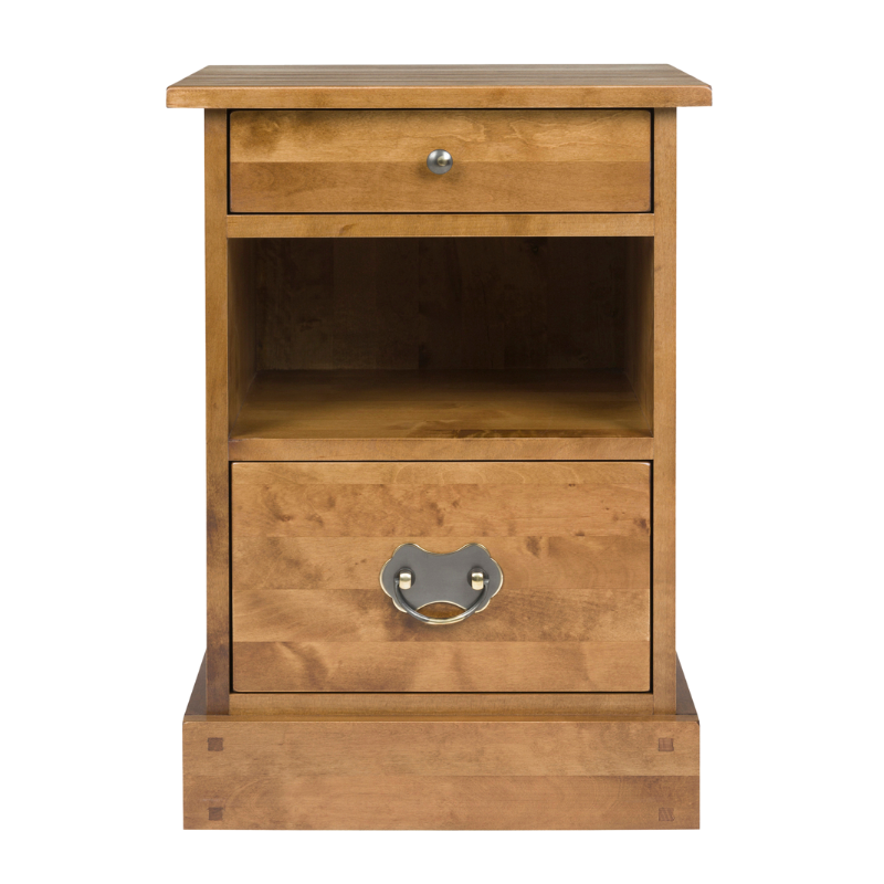 LAURA ASHLEY Garrat | 2-Drawer Side Table | Honey | Birch