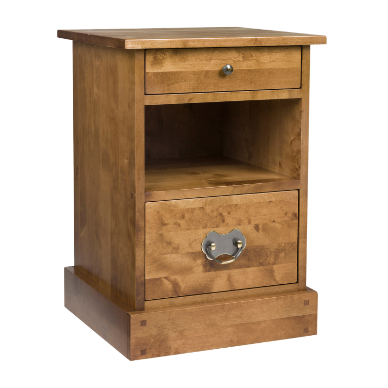LAURA ASHLEY Garrat | 2-Drawer Side Table | Honey | Birch