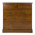 LAURA ASHLEY Garrat | 2+3-Drawer Chest of Drawers | Dark Chestnut | Birch