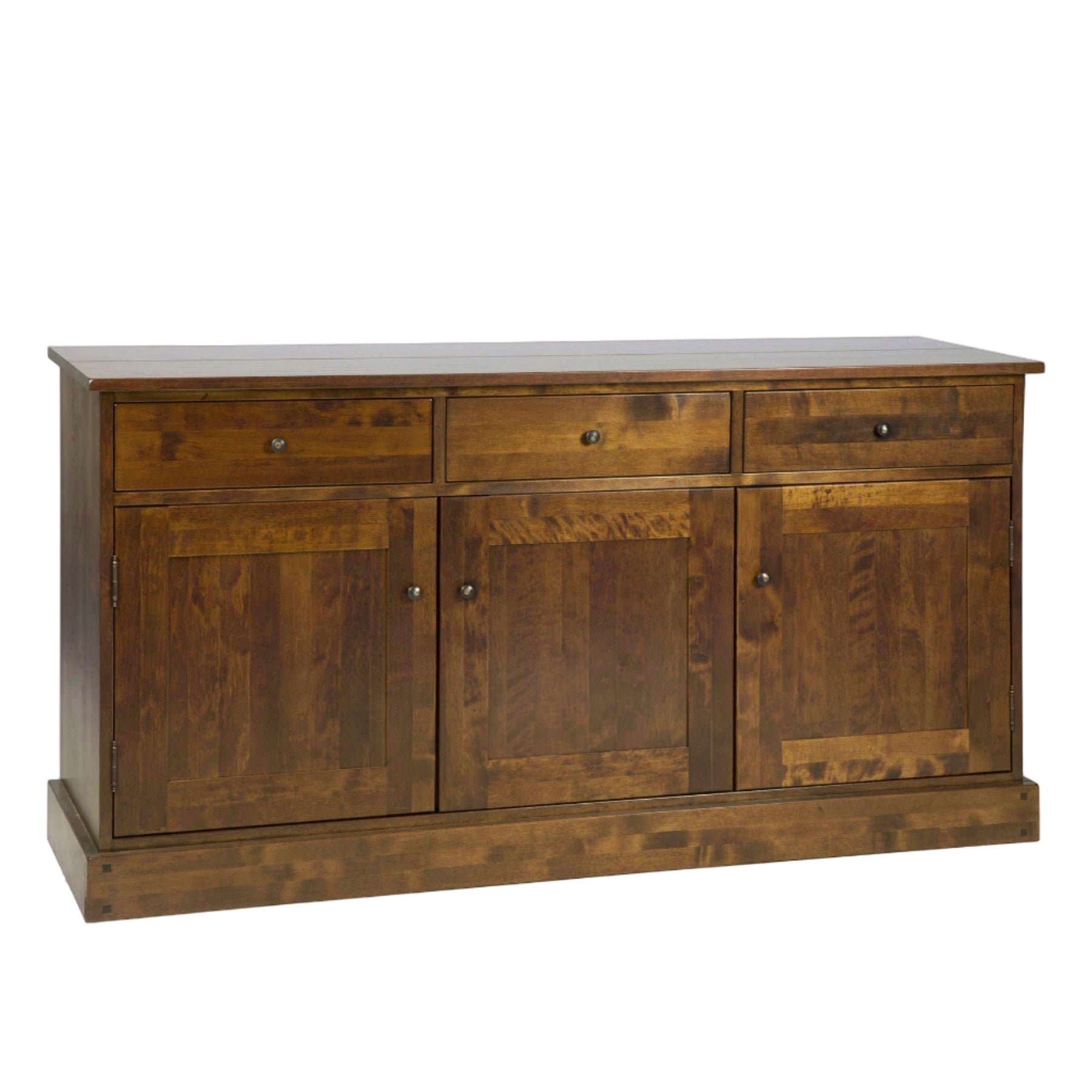 LAURA ASHLEY Garrat | 3-Door 3-Drawer Sideboard | Dark Chestnut | Birch