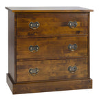 LAURA ASHLEY Garrat | 3-Drawer Chest of Drawers | Dark Chestnut | Birch
