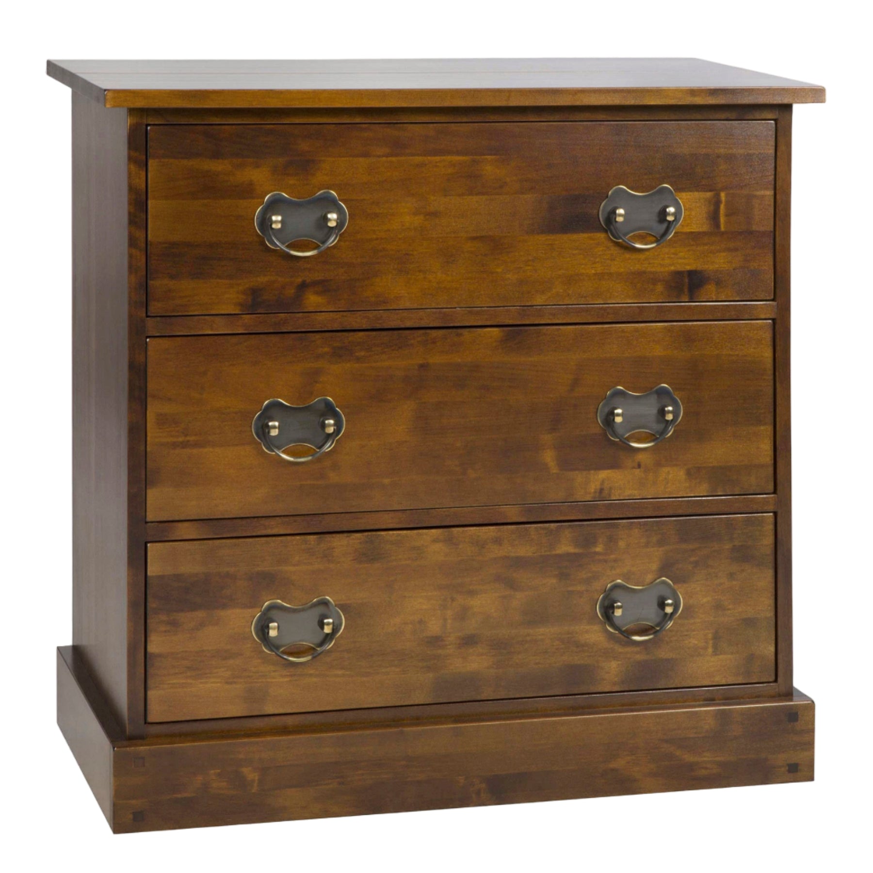LAURA ASHLEY Garrat | 3-Drawer Chest of Drawers | Dark Chestnut | Birch