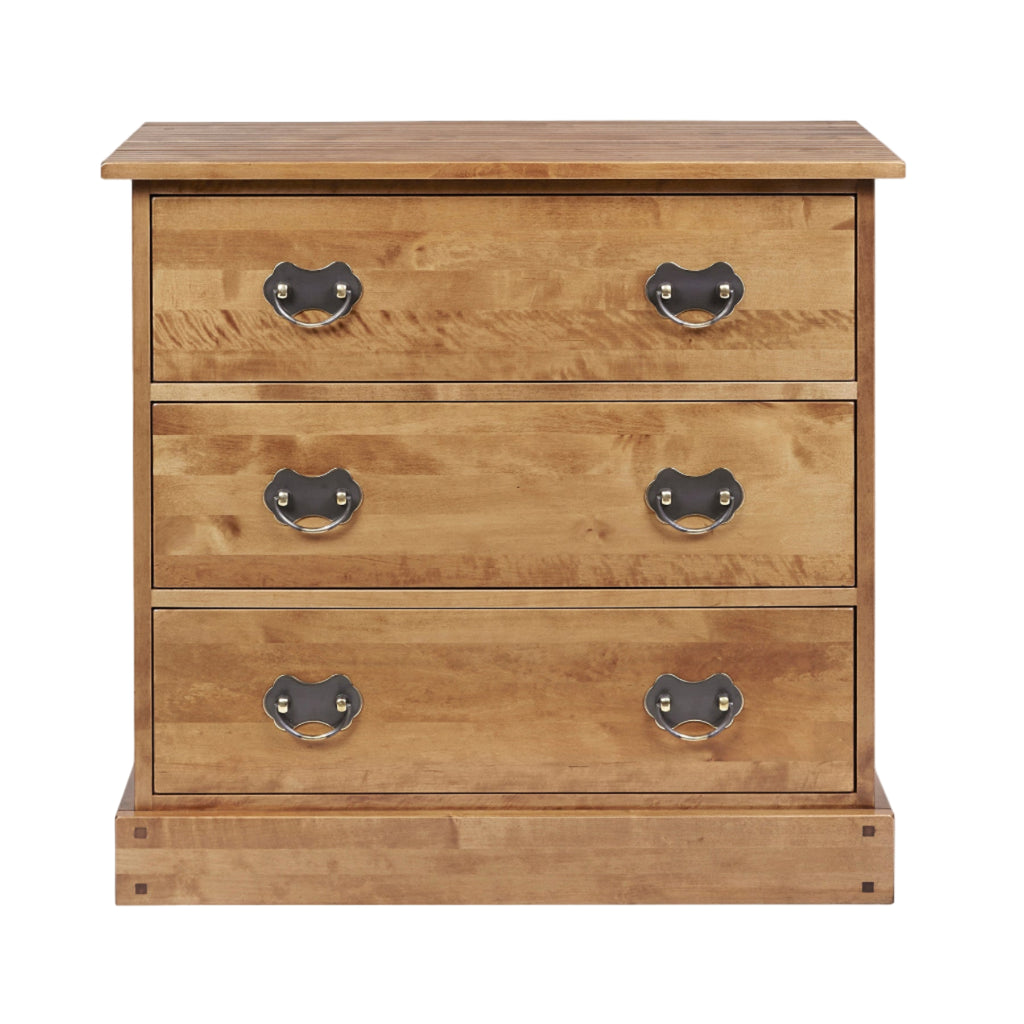 LAURA ASHLEY Garrat | 3-Drawer Chest of Drawers | Honey | Birch