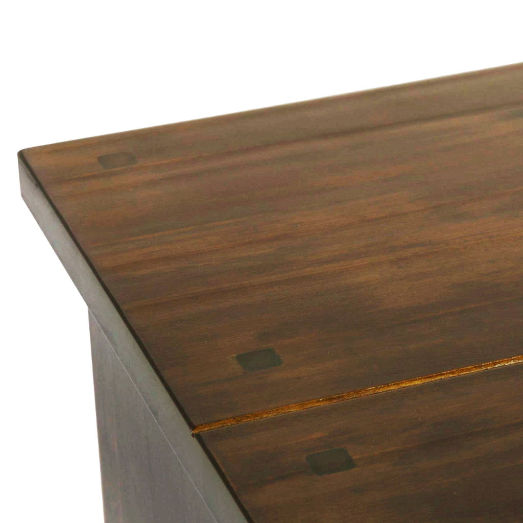 LAURA ASHLEY Garrat | 4-Drawer Console Table | Dark Chestnut | Birch