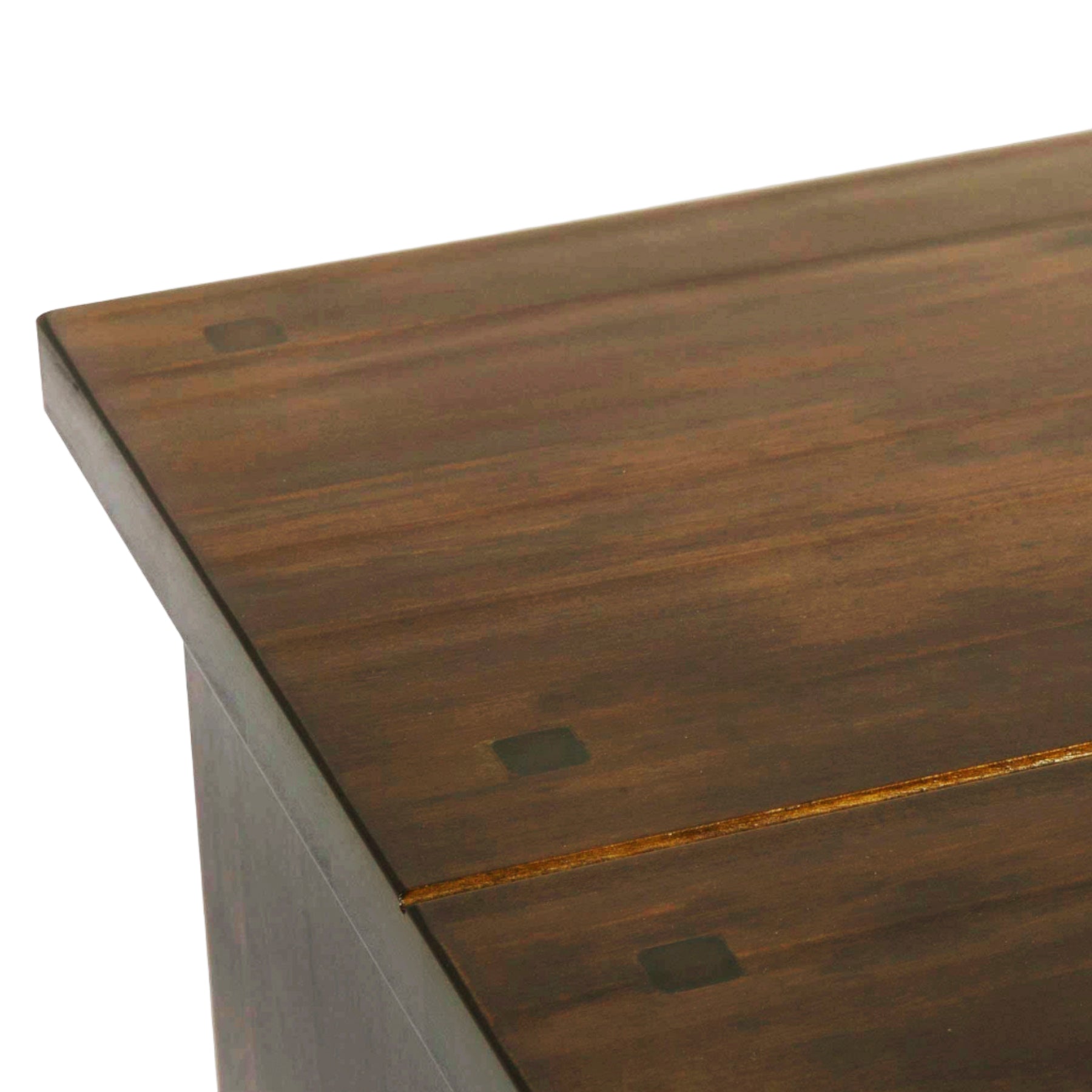LAURA ASHLEY Garrat | 4-Drawer Console Table | Dark Chestnut | Birch