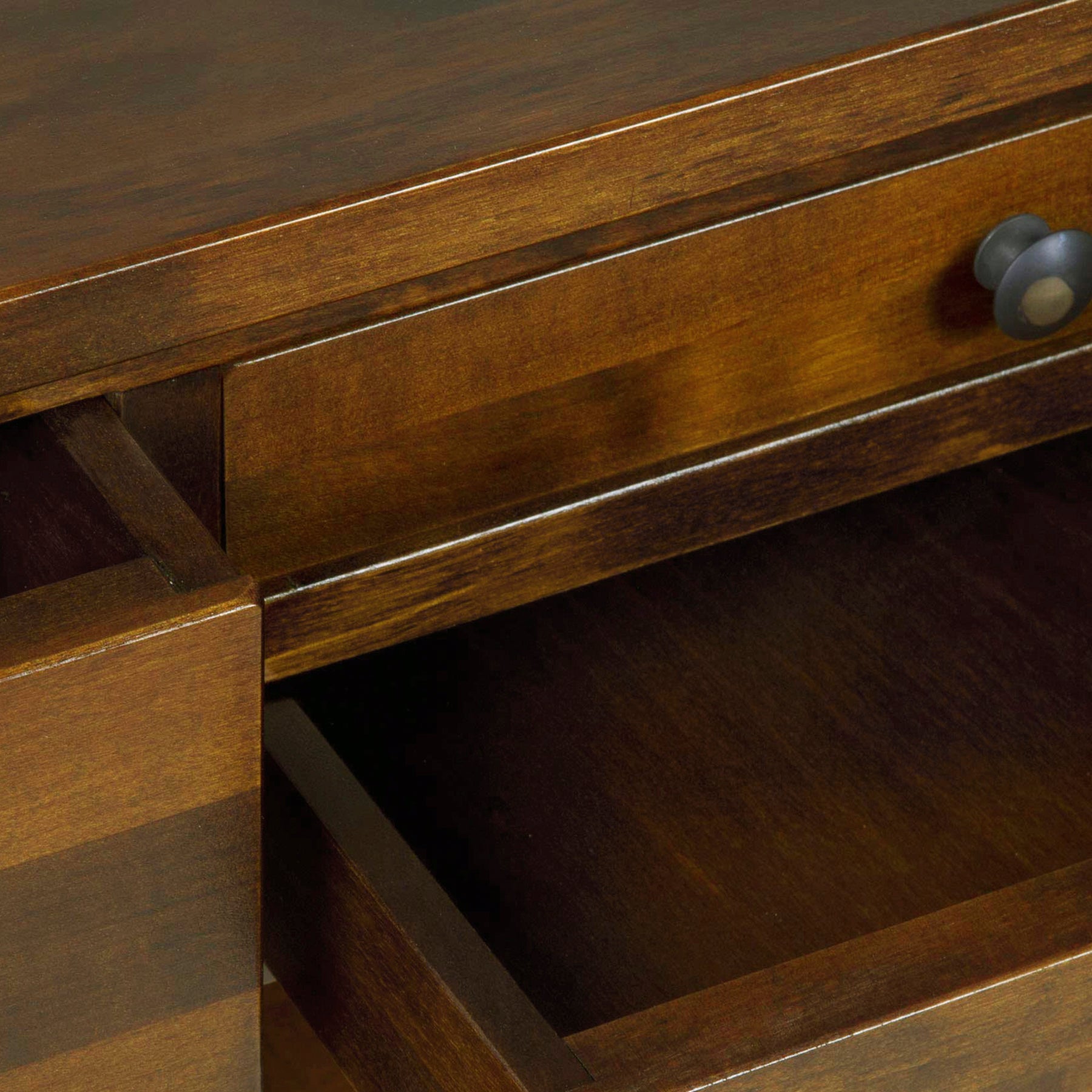 LAURA ASHLEY Garrat | 4-Drawer Console Table | Dark Chestnut | Birch
