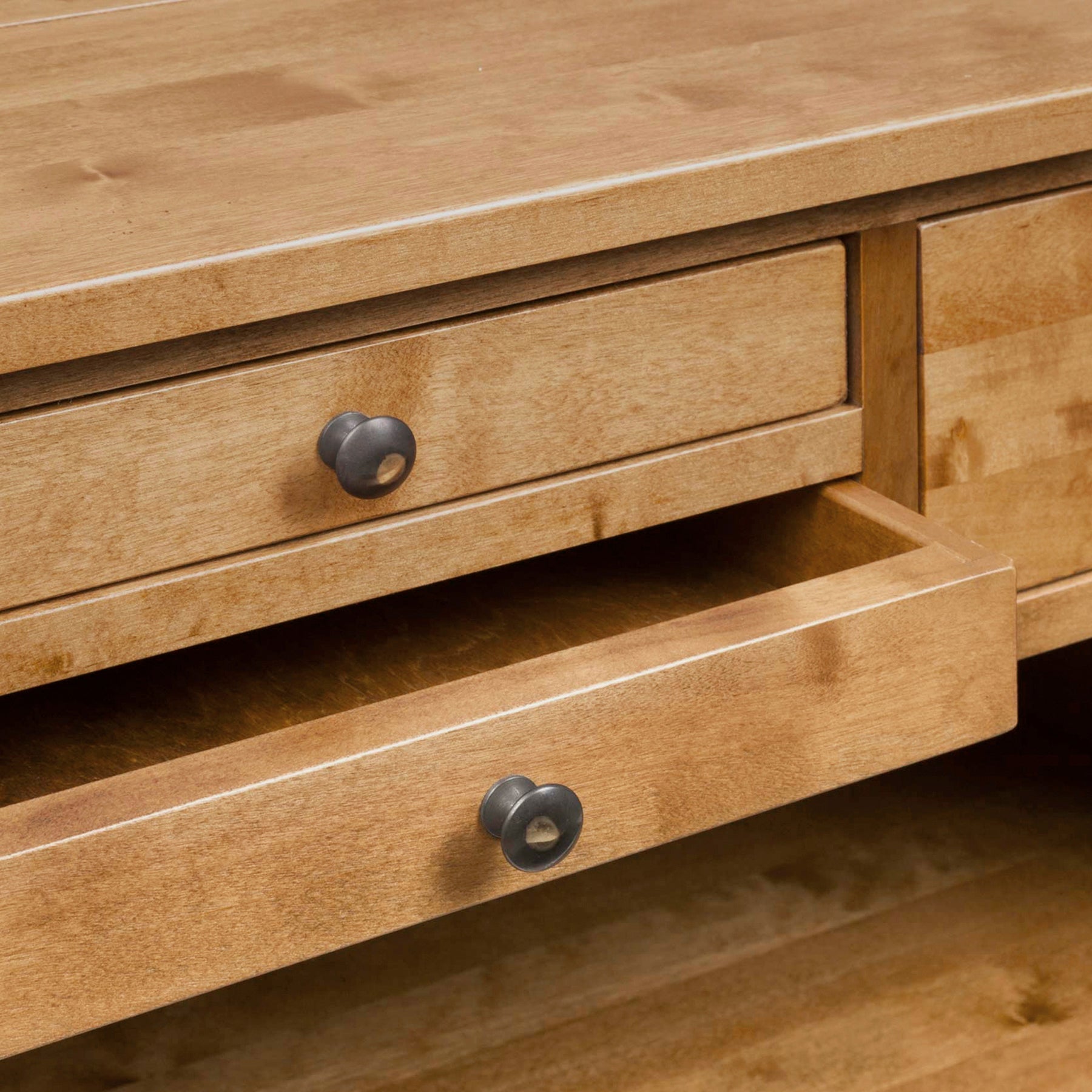 LAURA ASHLEY Garrat | 4-Drawer Console Table | Honey | Birch