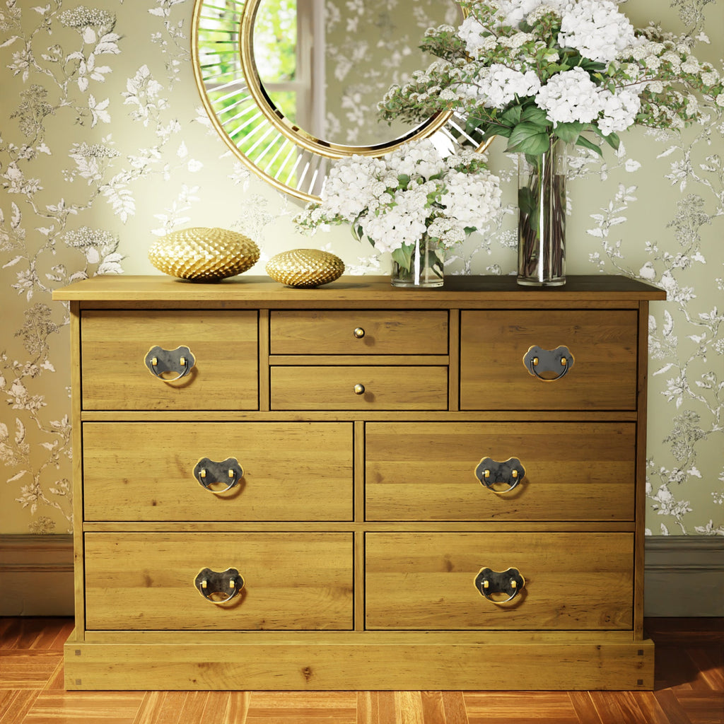 LAURA ASHLEY Garrat | 4+4 Drawer Chest of Drawers | Honey | Birch