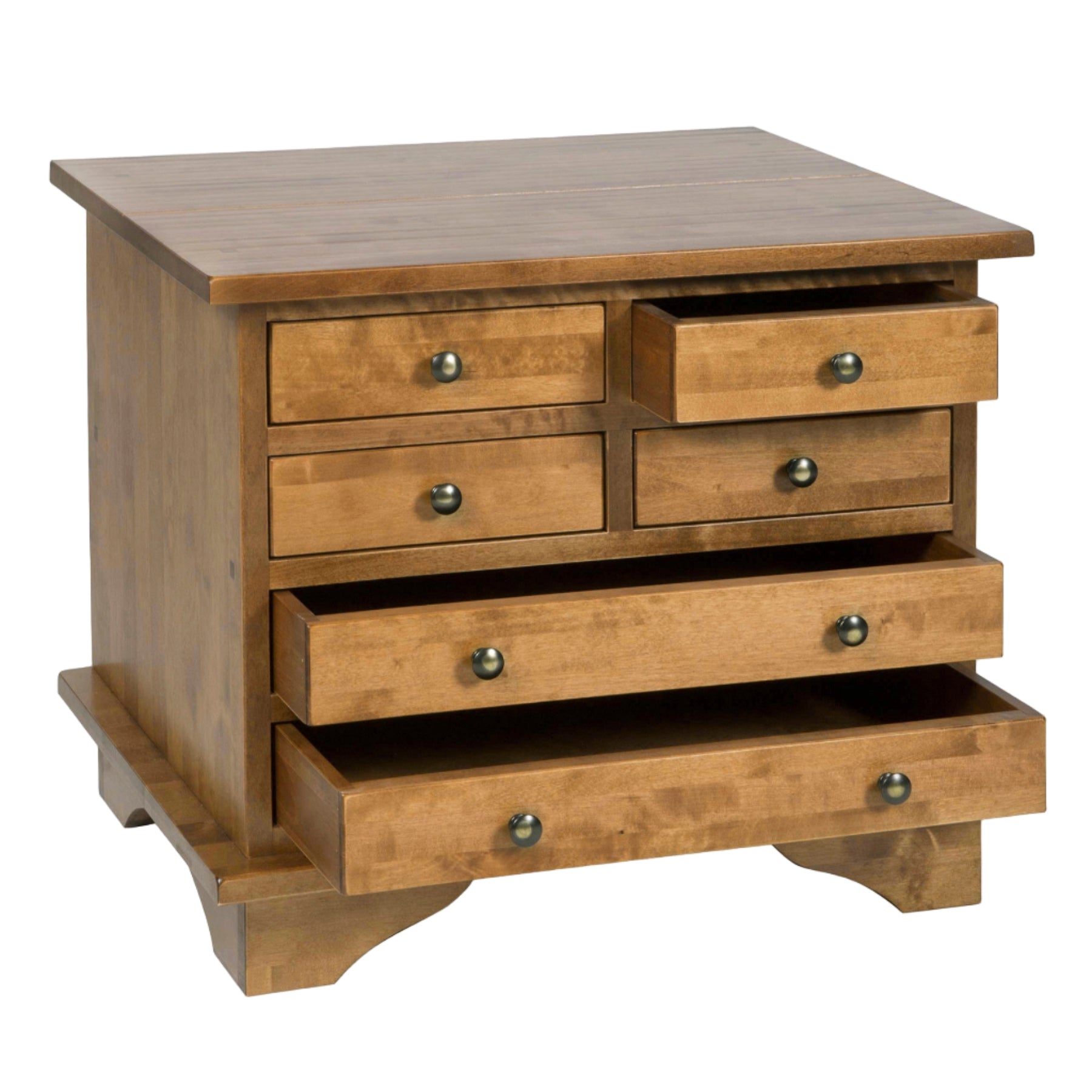 LAURA ASHLEY Garrat | 6-Drawer Side Table | Honey | Birch