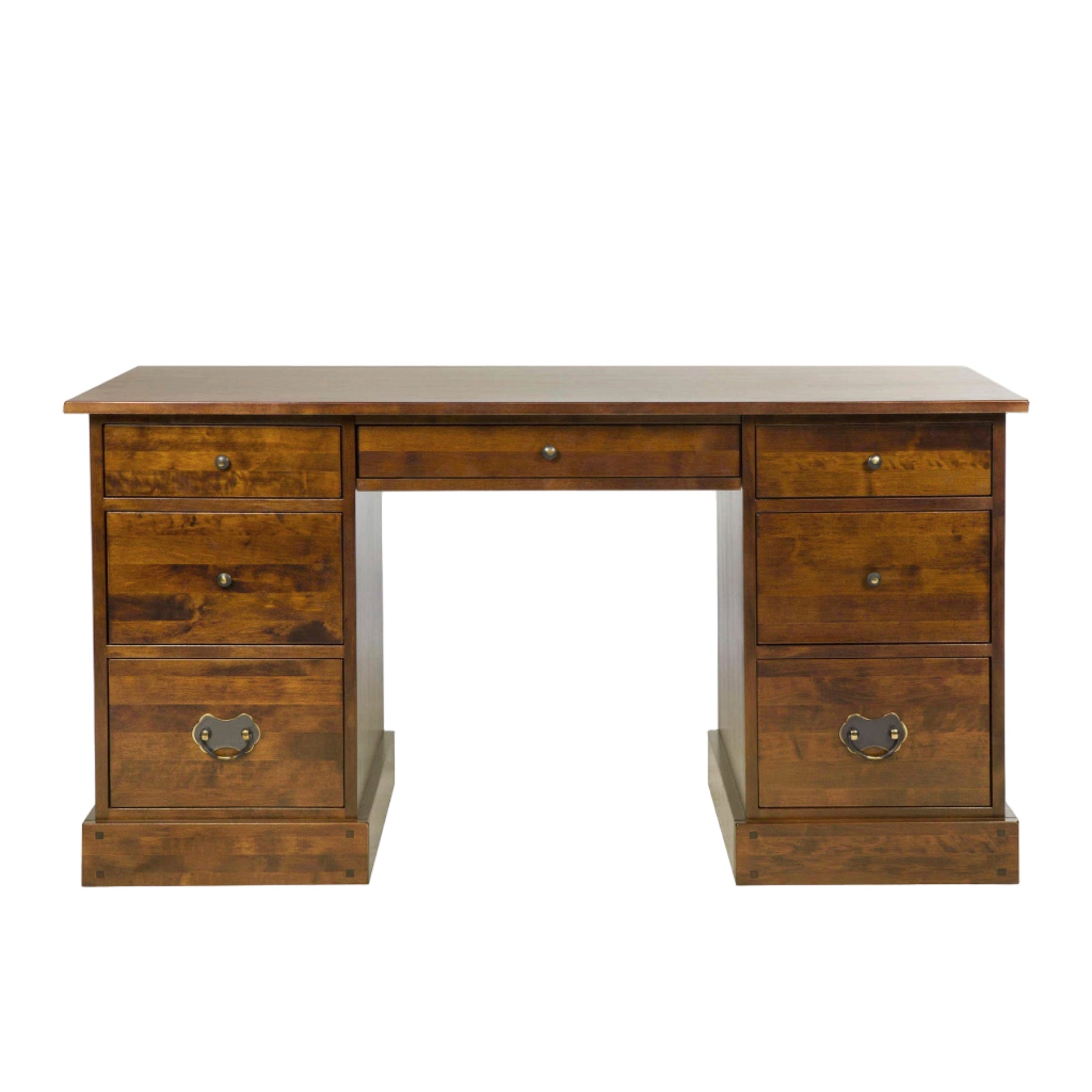 LAURA ASHLEY Garrat | 7-Drawer Desk | Dark Chestnut | Birch
