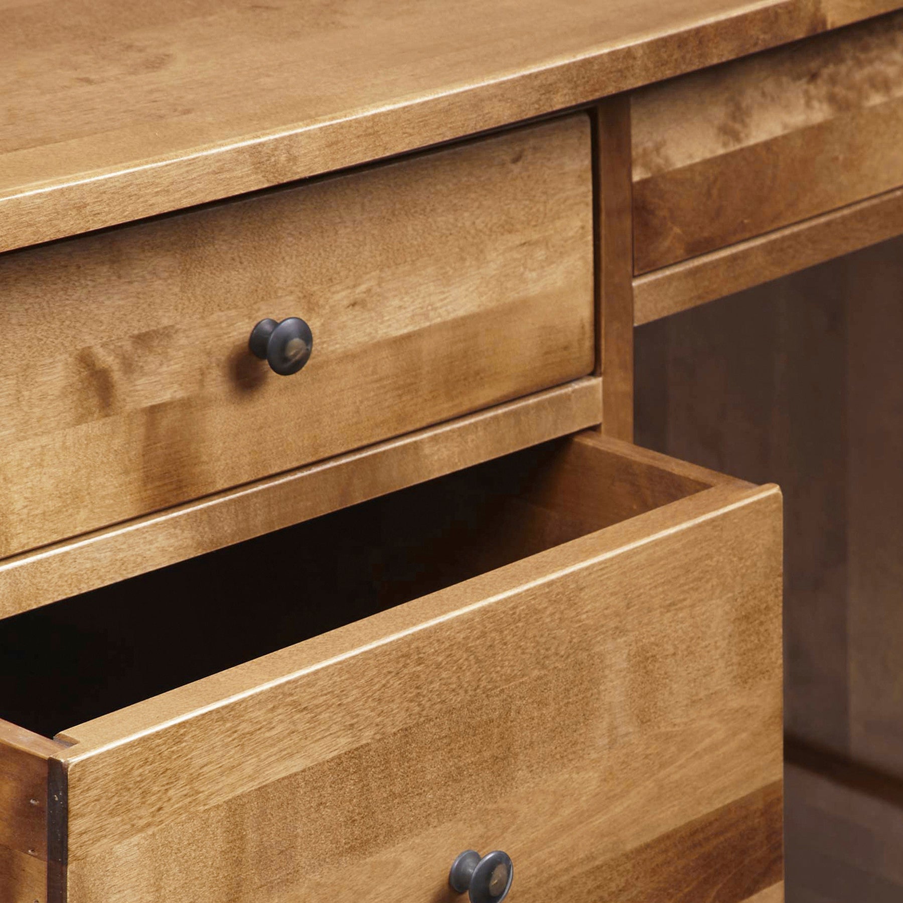 LAURA ASHLEY Garrat | 7-Drawer Desk | Honey | Birch