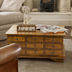LAURA ASHLEY Garrat | 9-Drawer Coffee Table | Dark Chestnut | Birch