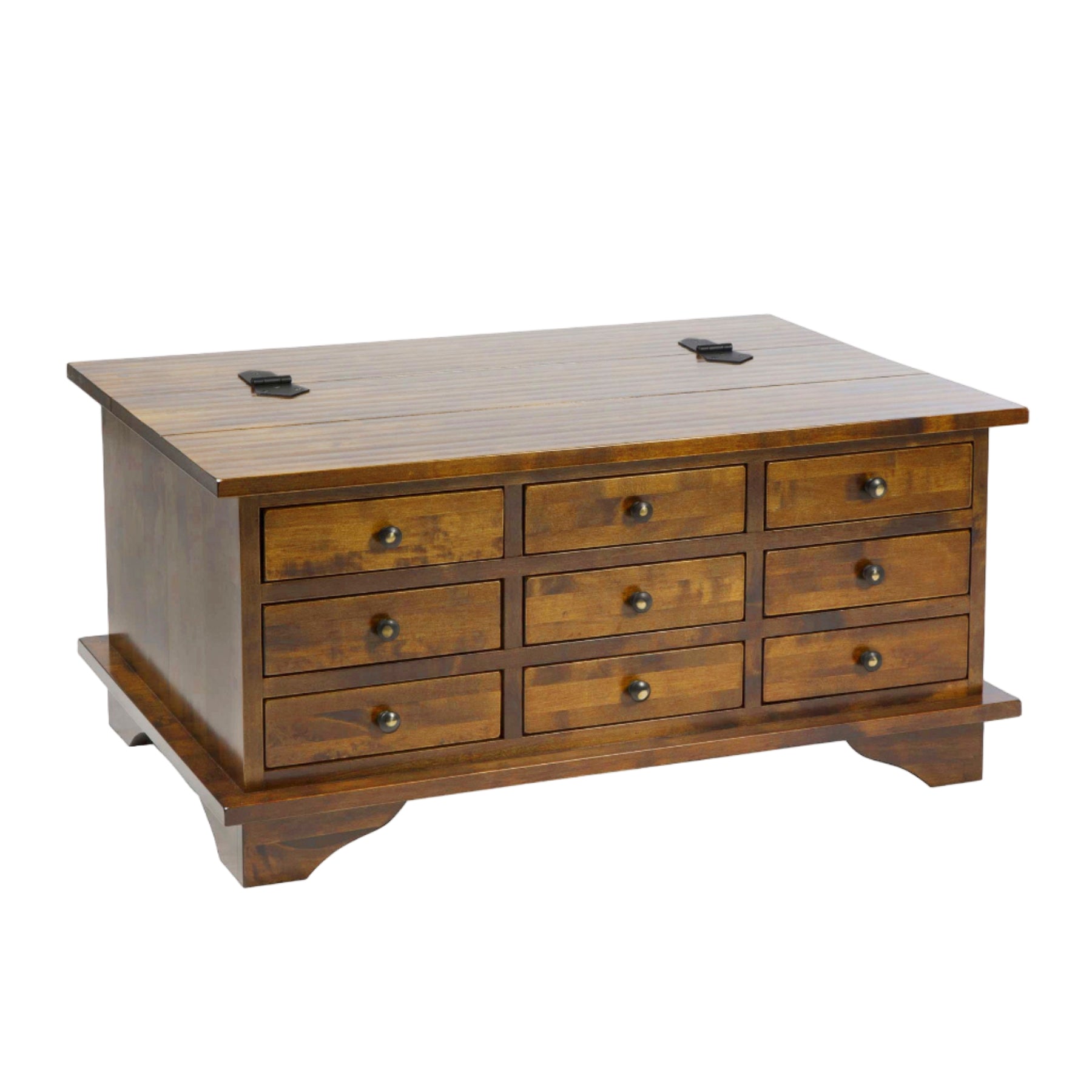 LAURA ASHLEY Garrat | 9-Drawer Coffee Table | Dark Chestnut | Birch