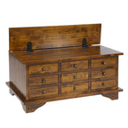 LAURA ASHLEY Garrat | 9-Drawer Coffee Table | Dark Chestnut | Birch