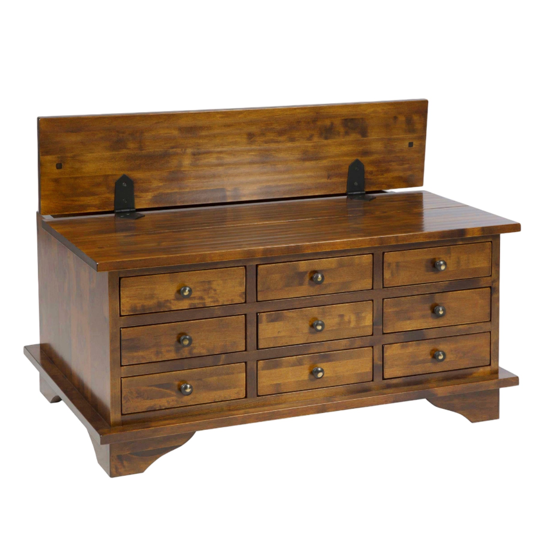 LAURA ASHLEY Garrat | 9-Drawer Coffee Table | Dark Chestnut | Birch