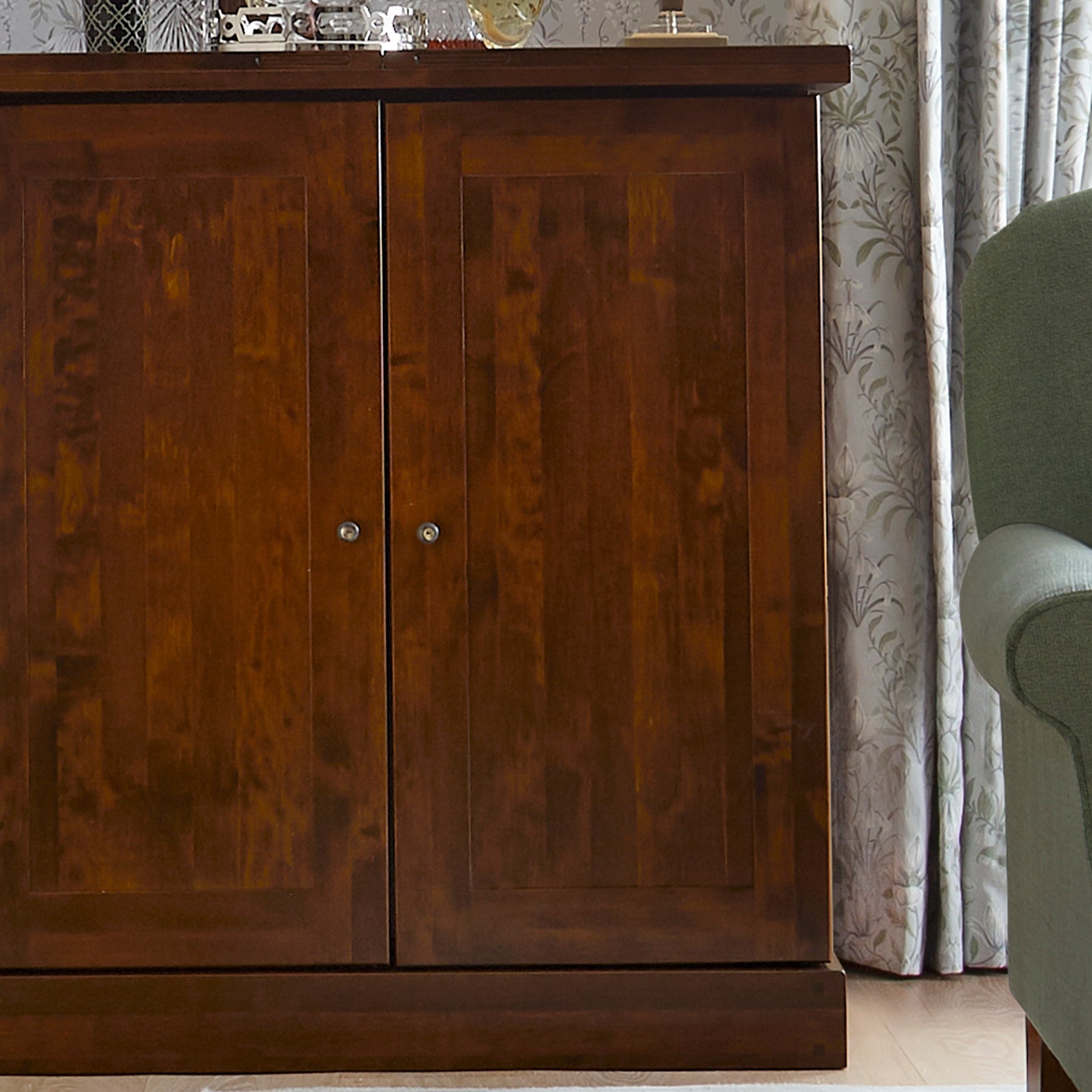 LAURA ASHLEY Garrat | Drinks Cabinet | Dark Chestnut | Birch